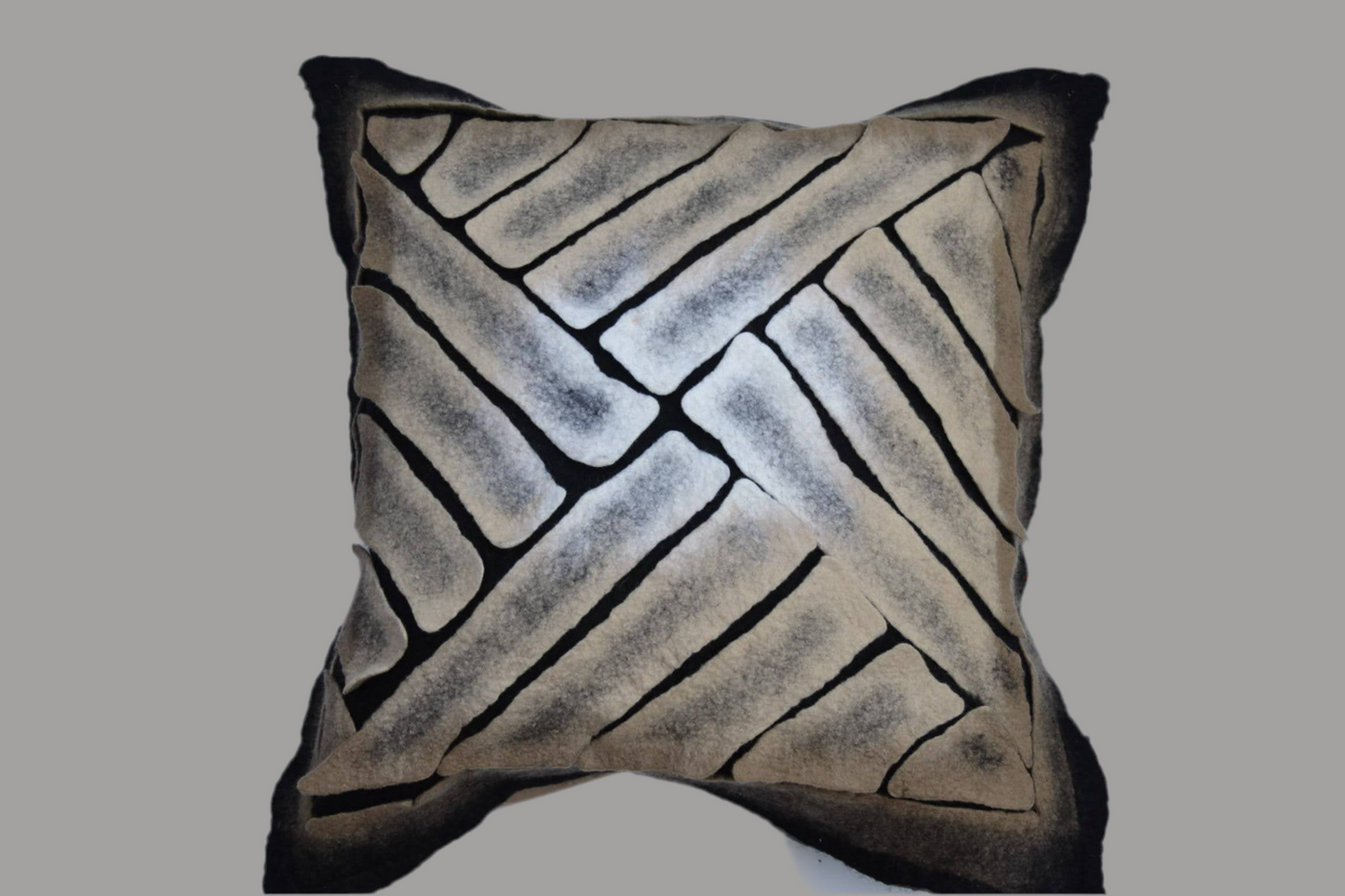 Handmade Wool Felted Cushion Cover