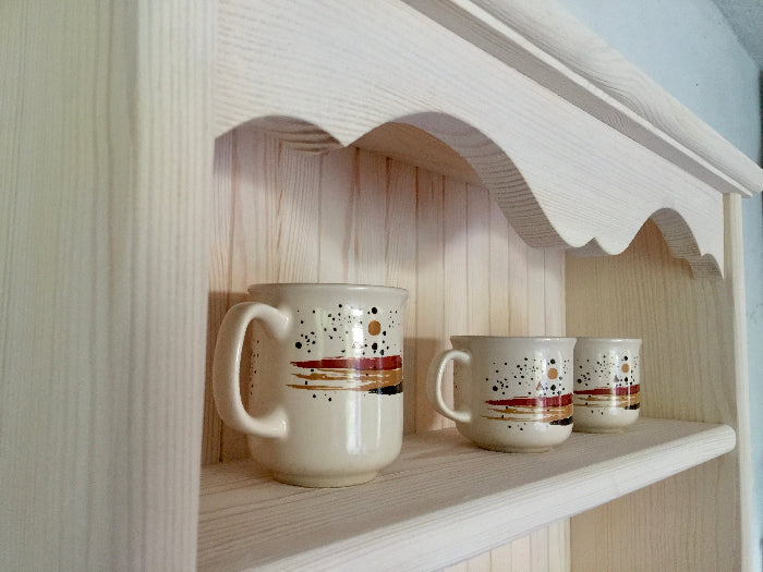 s99 Rustic Wall-Mounted Kitchen Shelf – Elegant Storage & Display