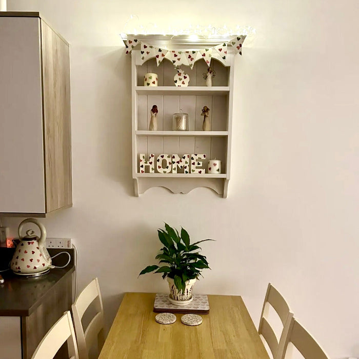 m57 Cottage Wall Shelf – Solid Pine Three-Tier Display Unit
