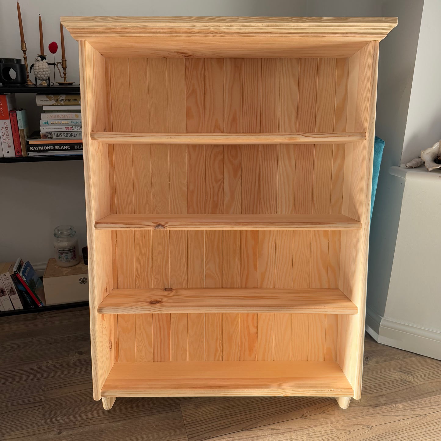 Solid Pine Handmade Kitchen Open Shelving