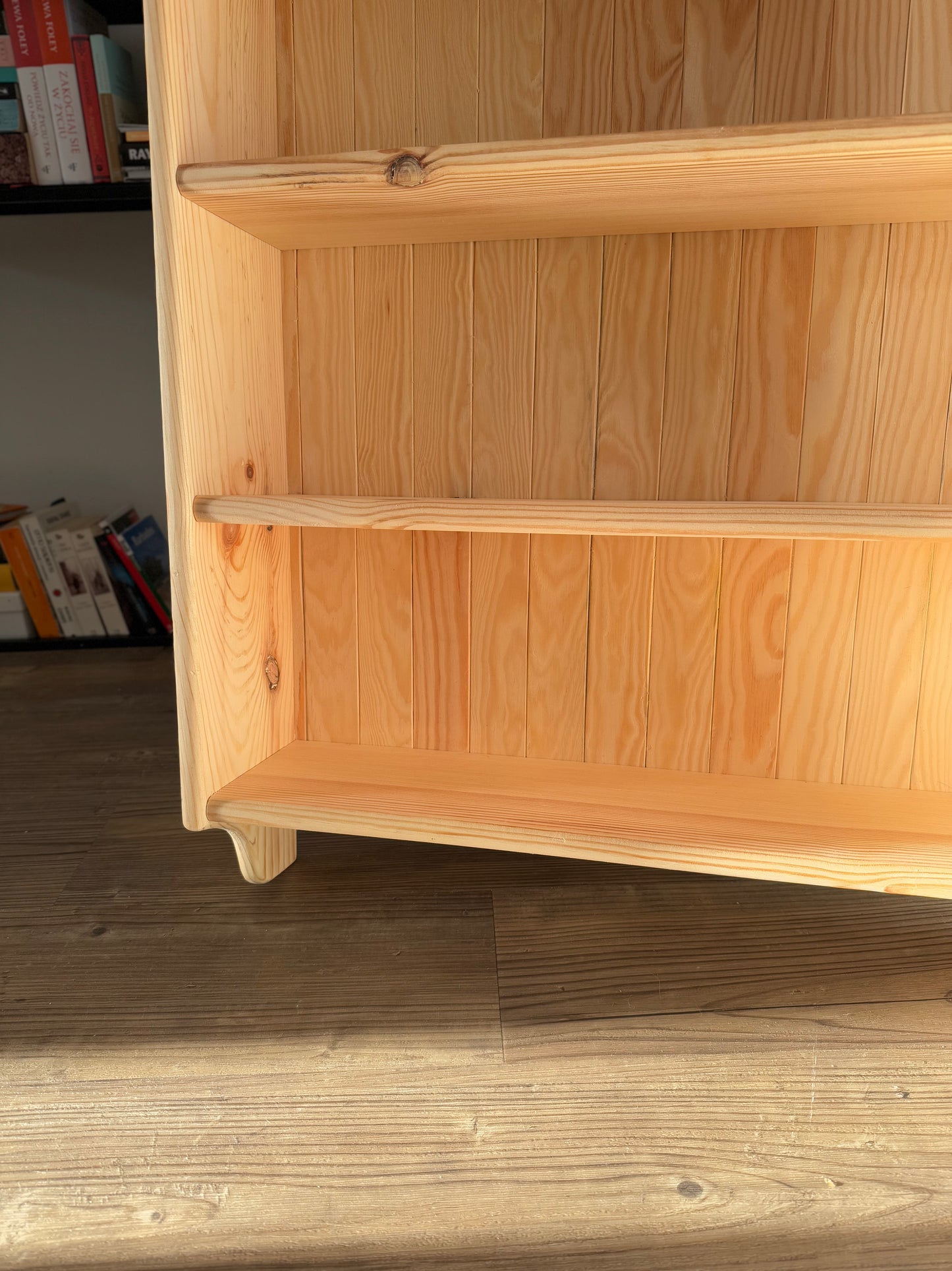 Solid Pine Handmade Kitchen Open Shelving