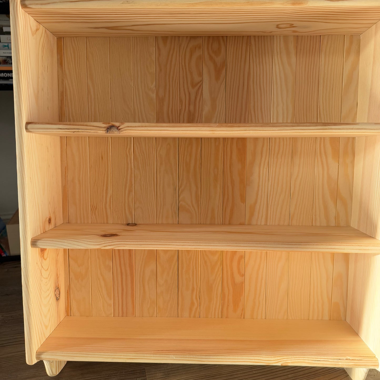 Solid Pine Handmade Kitchen Open Shelving