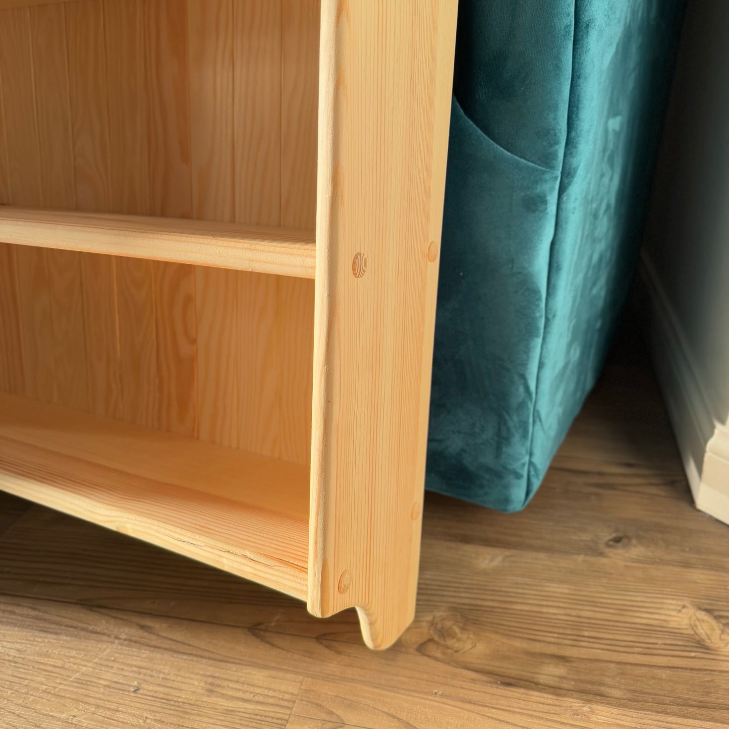 Solid Pine Handmade Kitchen Open Shelving