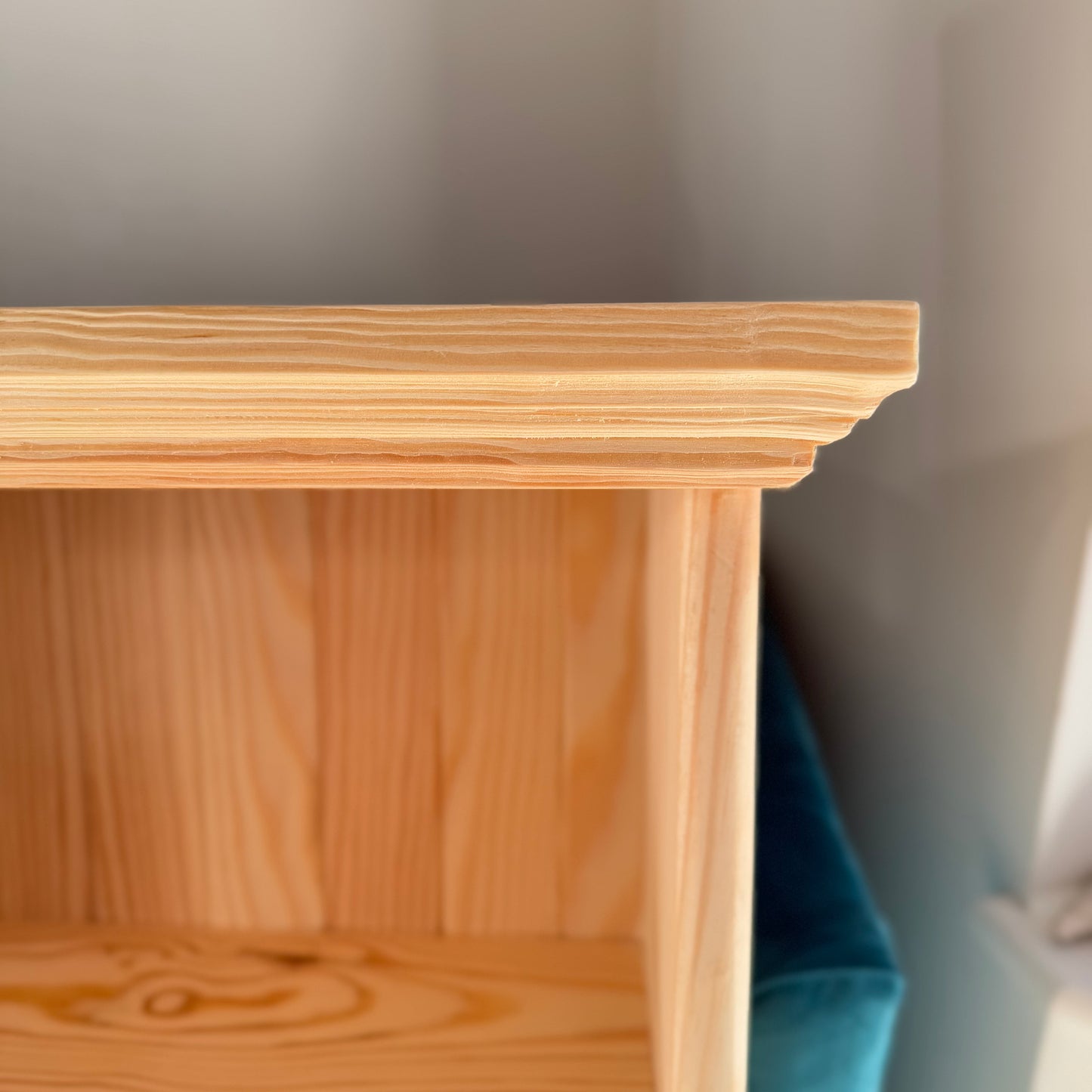 Solid Pine Handmade Kitchen Open Shelving