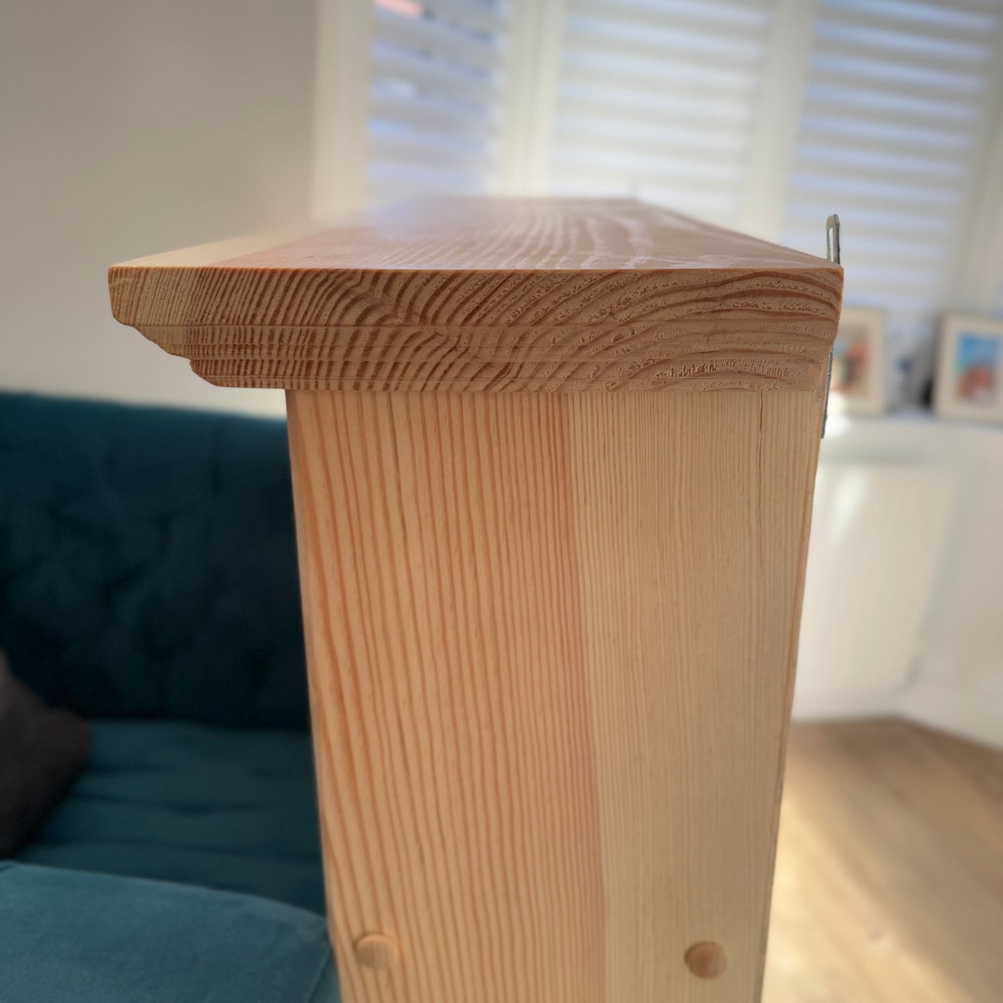 Solid Pine Handmade Kitchen Open Shelving