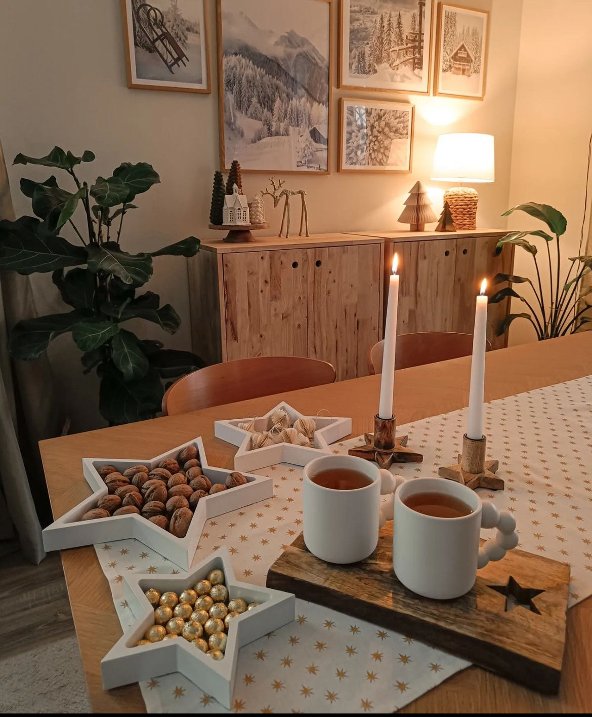 Wooden star tray