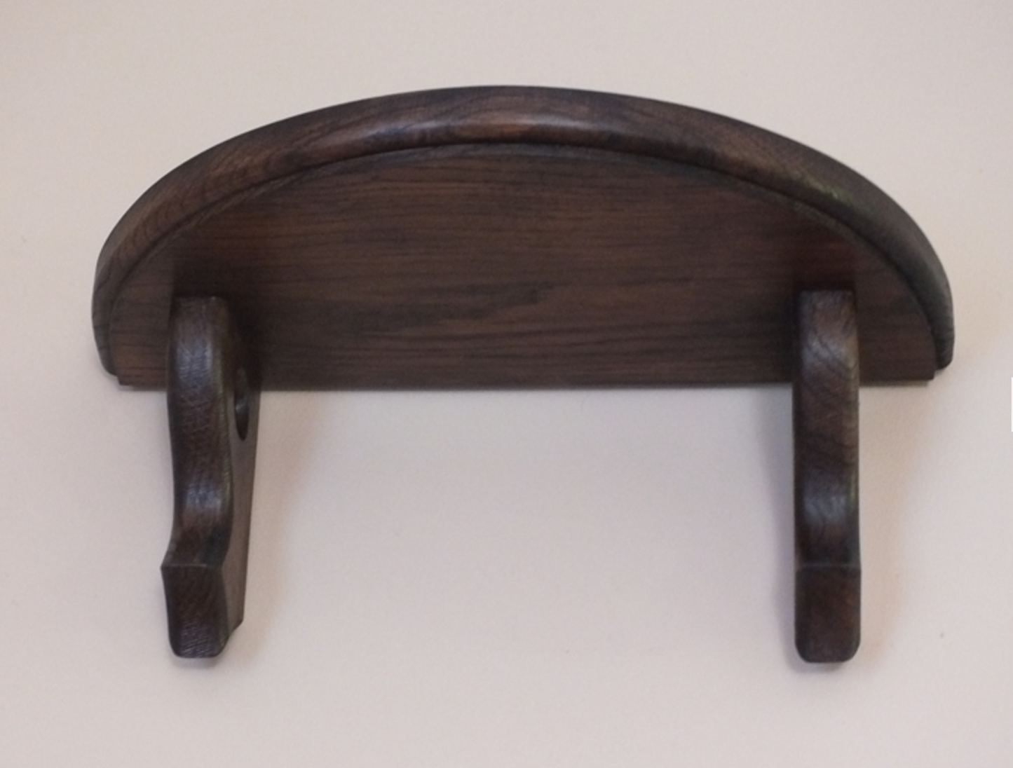 s64 Solid oak wall hanging rounded edge shelf