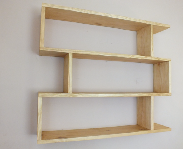 s96 Modern Minimalist Wooden Wall Shelf