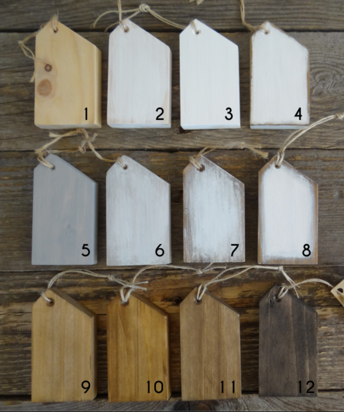 Decorative wooden standing star