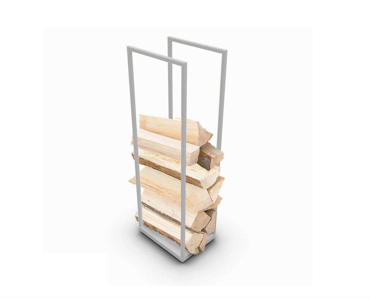 XXL Tall modern minimalist steel tower log holder