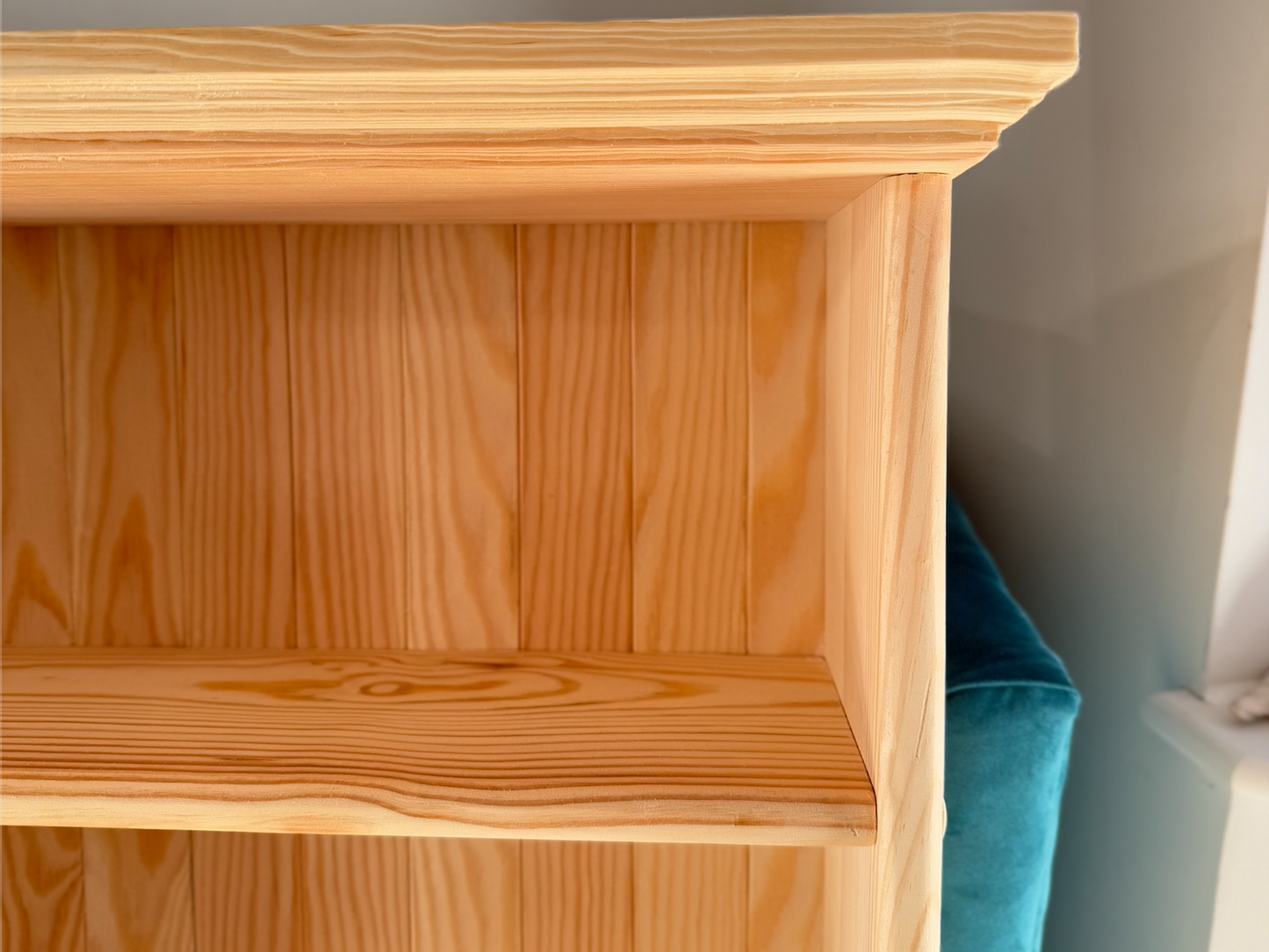 Solid Pine Handmade Kitchen Open Shelving