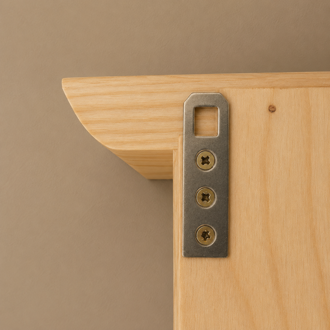 Suzanne — Pine Kitchen Shelf with Hooks