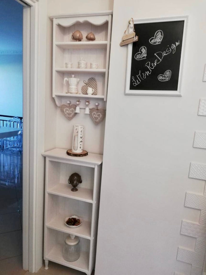 s99 Rustic Wall-Mounted Kitchen Shelf – Elegant Storage & Display