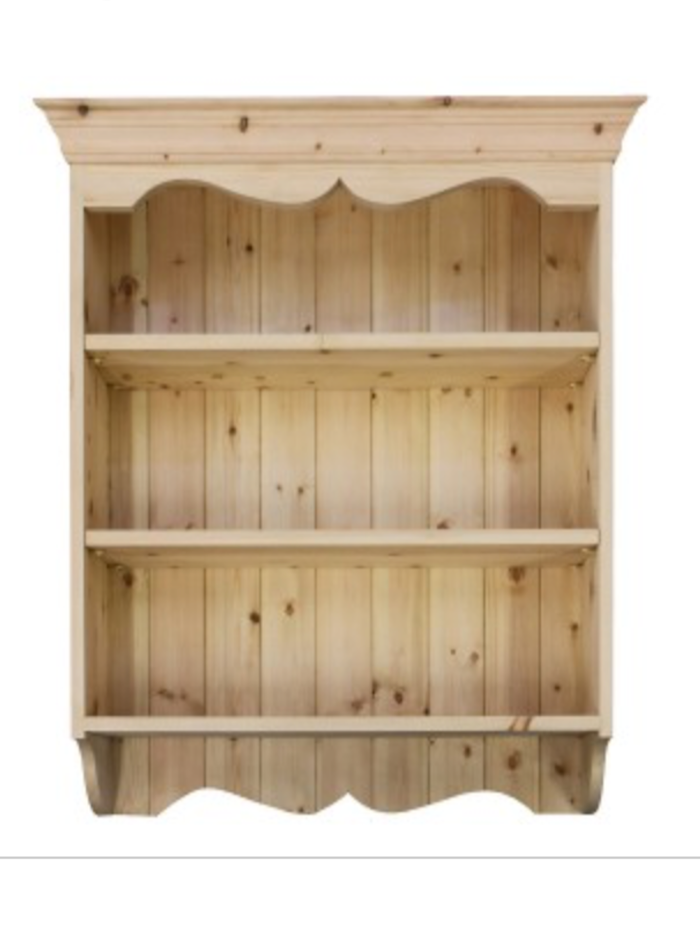 m57 Cottage Wall Shelf – Solid Pine Three-Tier Display Unit