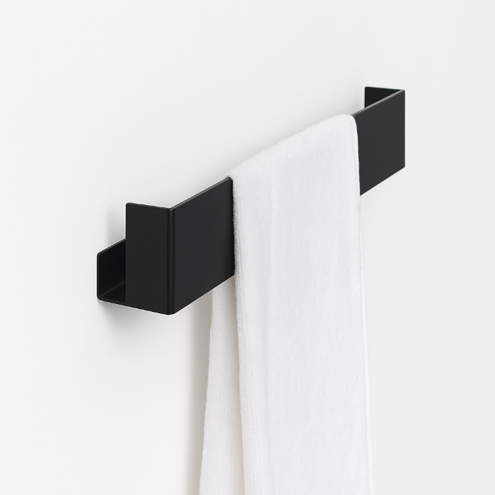 BAIN TOALLA Modern Wall-Mounted Towel Bar – Minimalist Matte Metal Rail