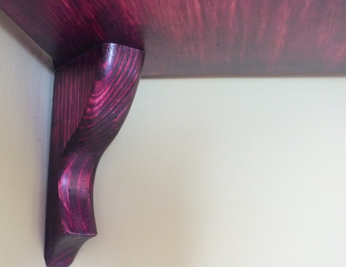 s27 Handcrafted Wooden Corner Wall Shelf – Rustic Elegance for Every Nook