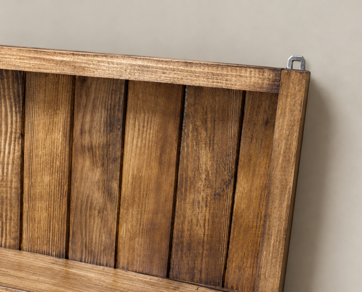Aveline — Solid Pine Wall Shelf with Five Compartments