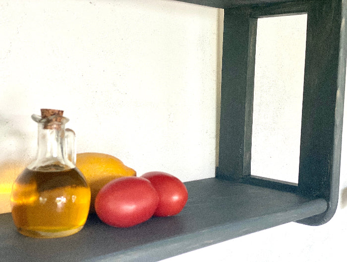 s4 Modern Handmade Wooden Wall Shelf – Minimalist Floating Design