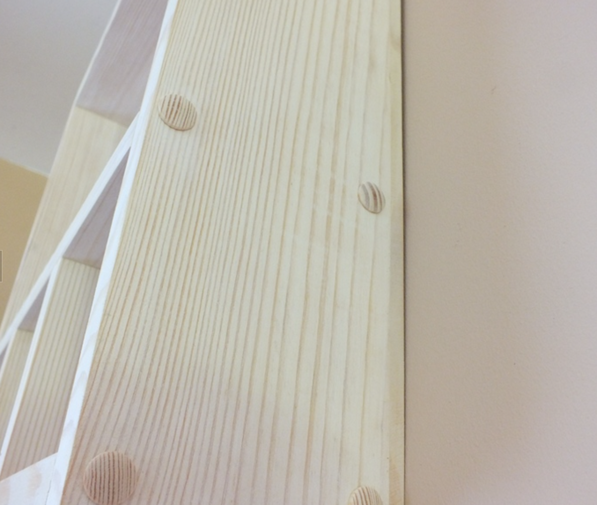 Harriet — Solid Pine Wall Shelf with Four Compartments