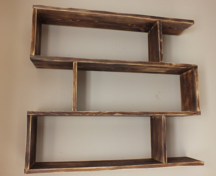 s96 Modern Minimalist Wooden Wall Shelf