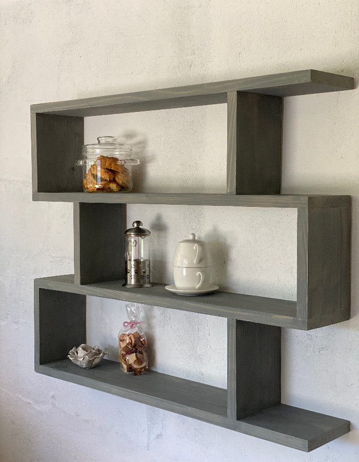 s96 Modern Minimalist Wooden Wall Shelf