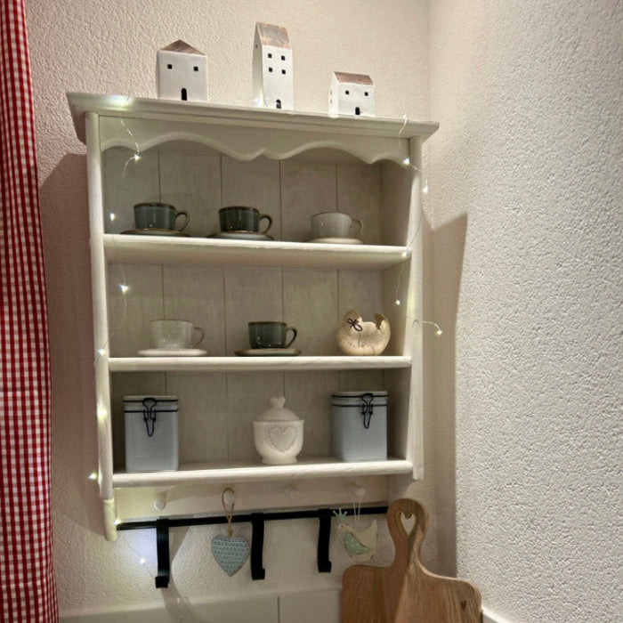 s99 Rustic Wall-Mounted Kitchen Shelf – Elegant Storage & Display