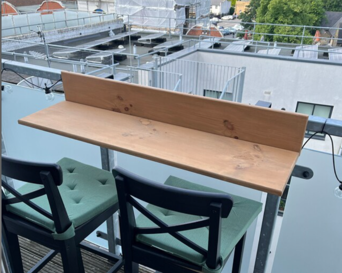 t5a 🪴 Balcony Bar Table – Compact Outdoor Counter for City Views