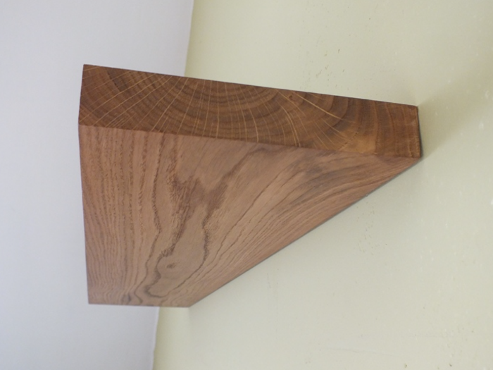 MASON OAK 5x16 Solid Oak Floating Shelf – Modern Minimalist Wall Display