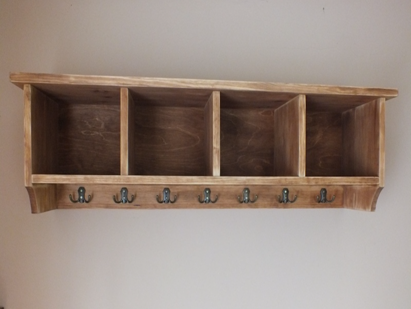 h22 Wall mounted coat rack | Hanger with top box compartments