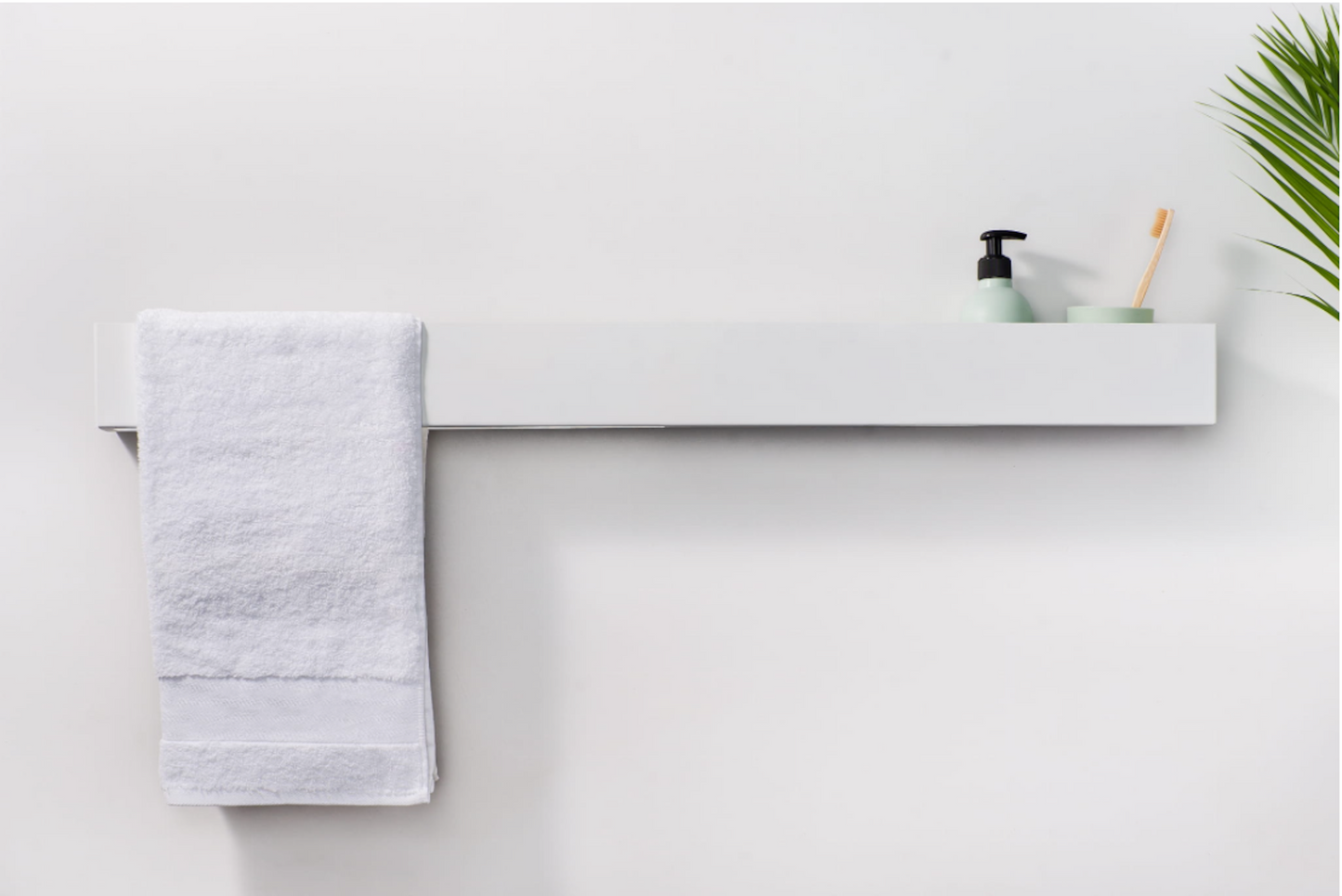 BAIN TWIN Bathroom shelf with towel rack