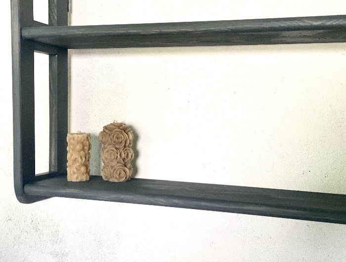 s4 Modern Handmade Wooden Wall Shelf – Minimalist Floating Design
