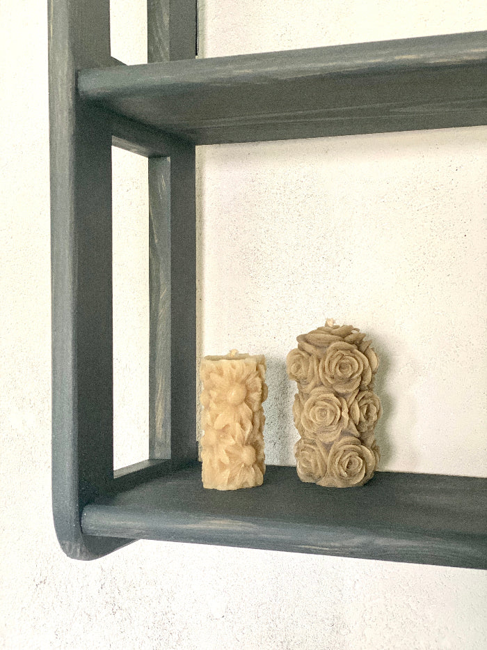 s4 Modern Handmade Wooden Wall Shelf – Minimalist Floating Design