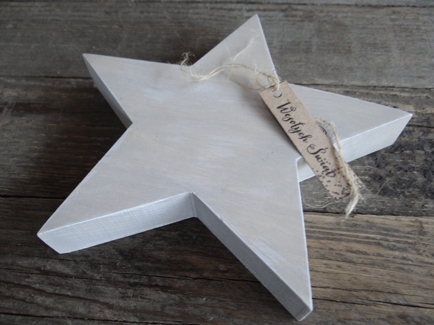 Wooden handmade star