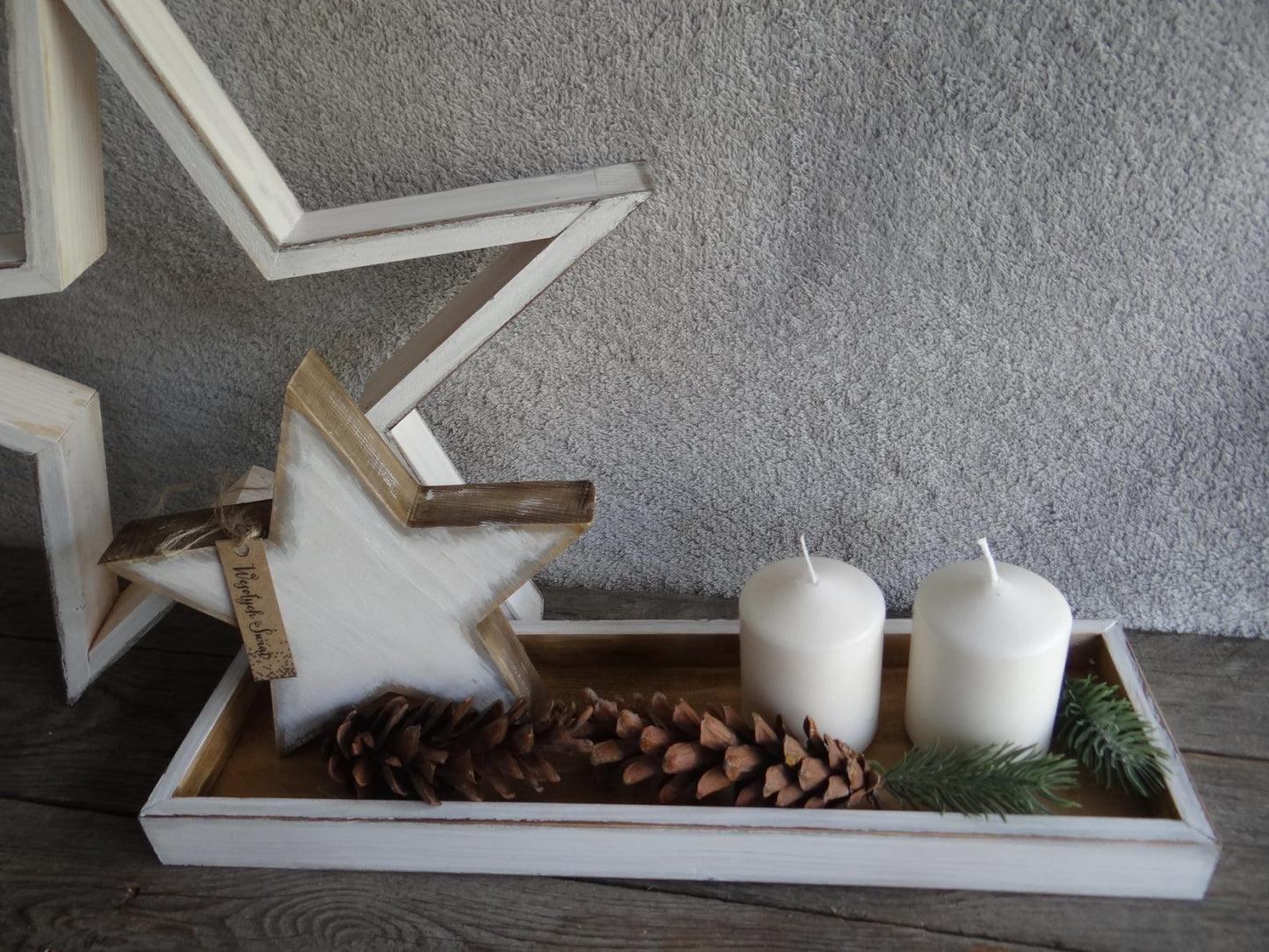 Wooden handmade star