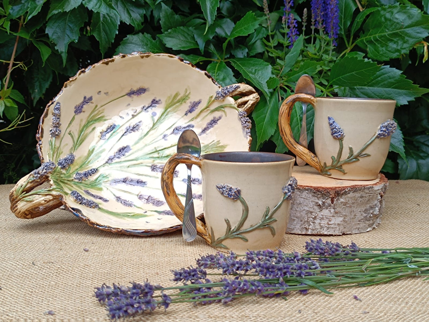 LAVENDER Handgefertigte Keramikkollektion