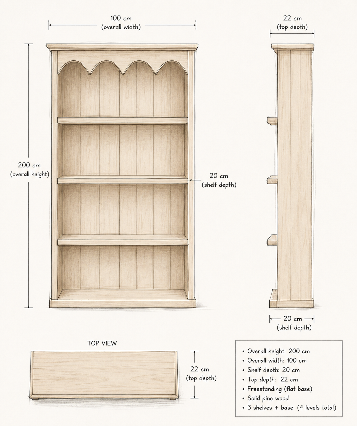Valentine — CUSTOM KIARABAT Wall Cabinet with Decorative Top