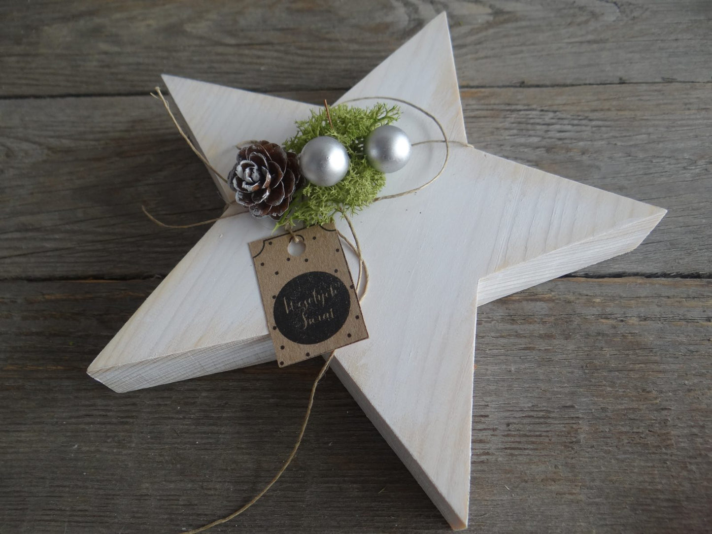 Wooden handmade star