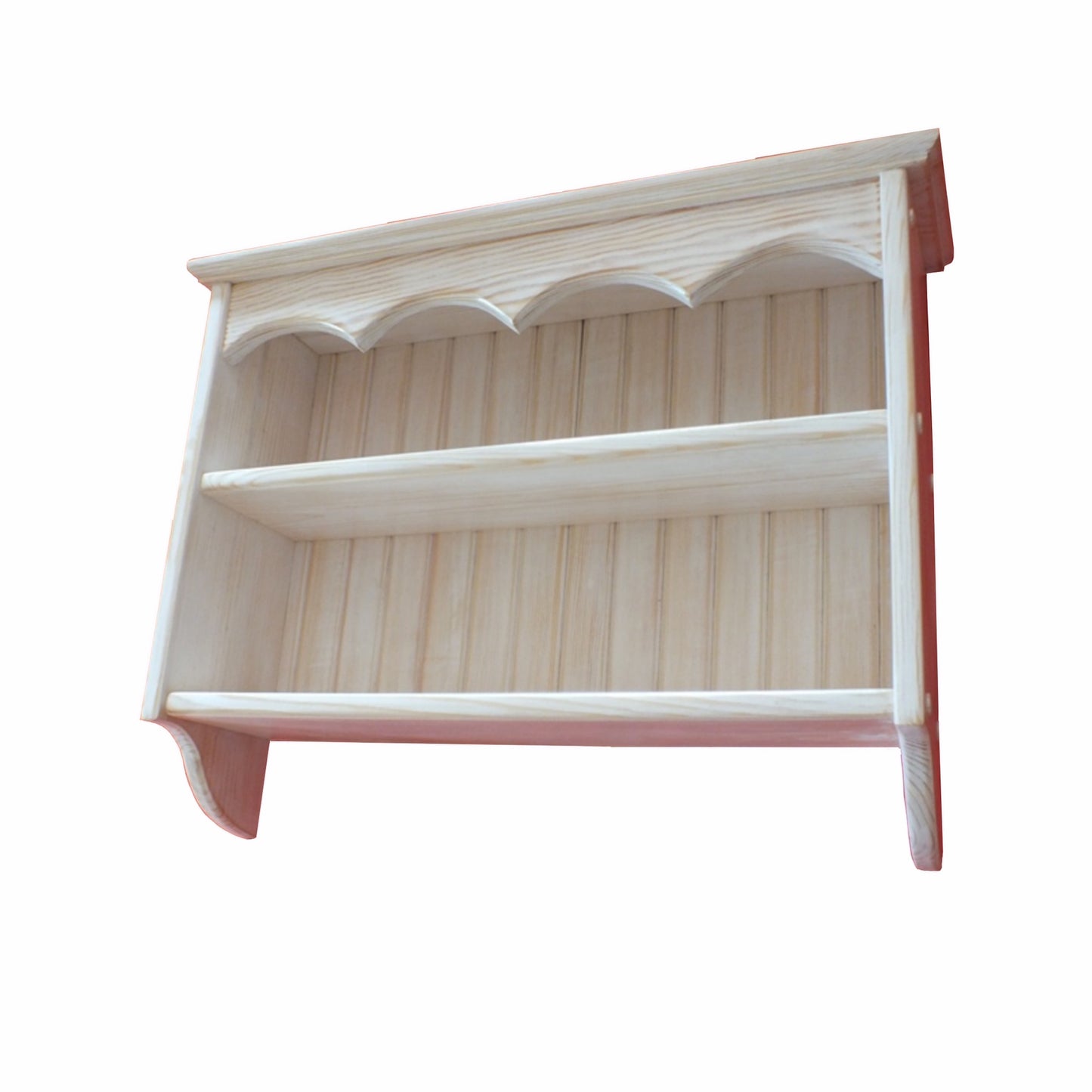 Étagère murale en bois s44 Cottage avec plateau décoratif