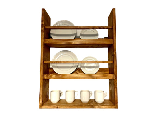 m64 Rustic Solid Pine Display Cabinet