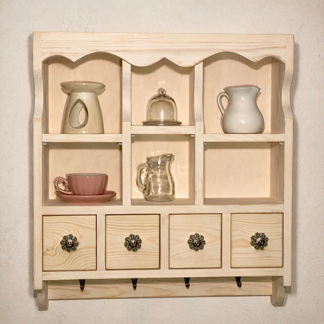 Giulia — Cottage Wall Cabinet with Drawers