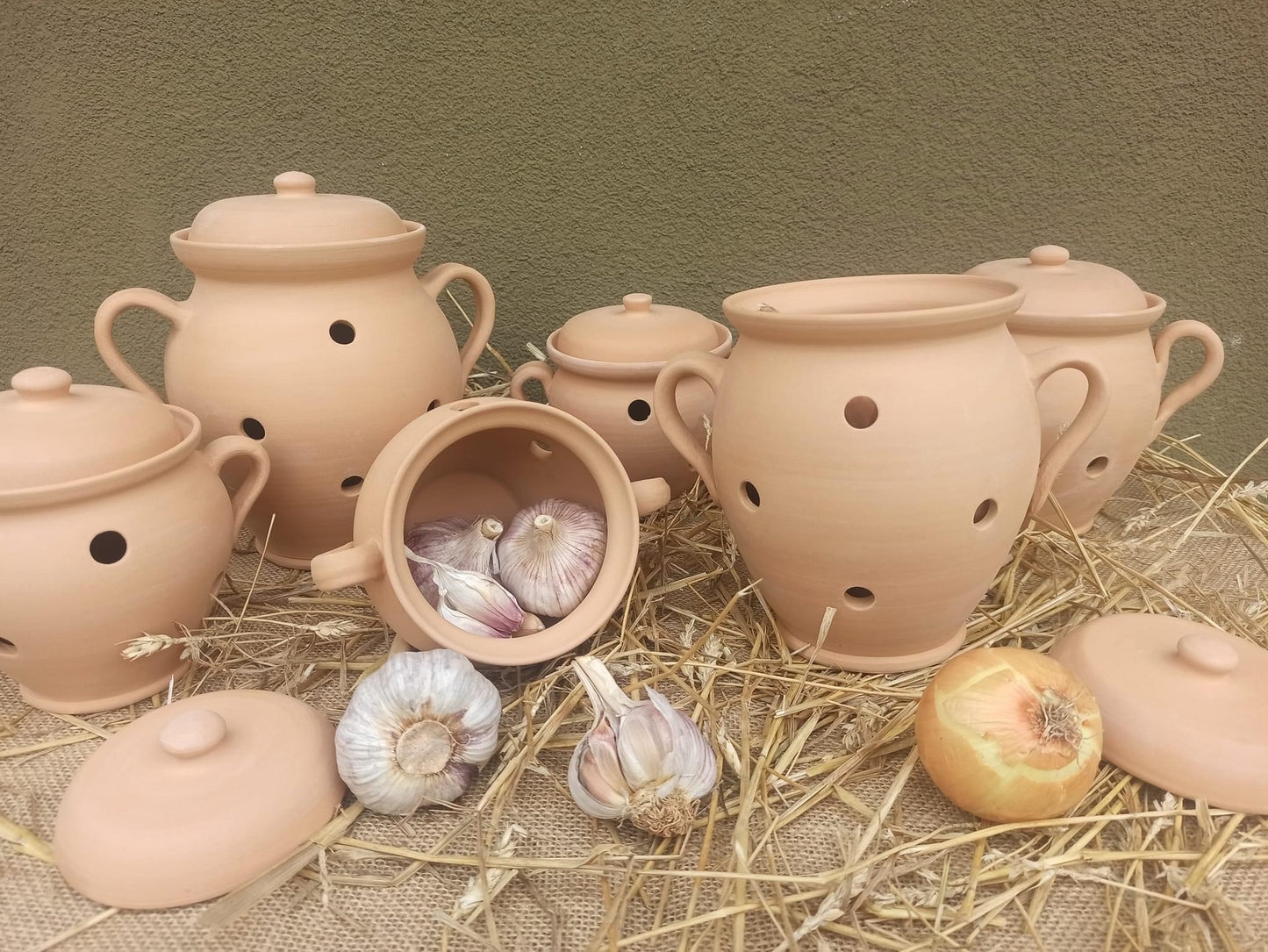 Natural ceramic  veggies preserving pots | organic veggies storage | ventilated ceramic storage | vegetables saver storage containers
