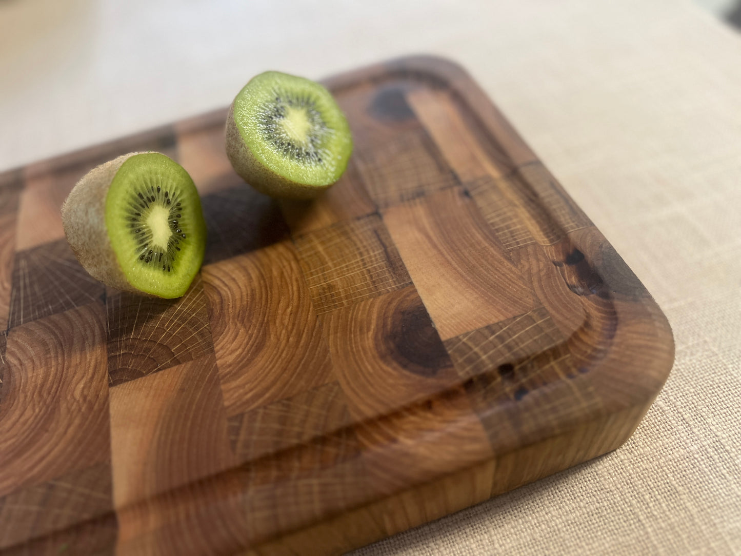 EndGrain chopping board | Oak/Ash wood chopping board | Oak and Ash end-grain cutting board