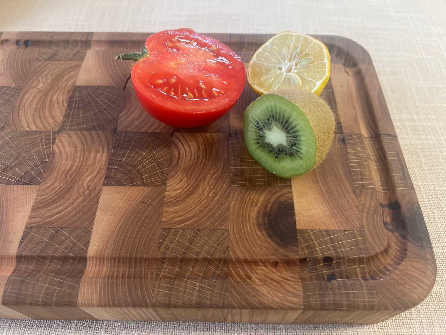 EndGrain chopping board | Oak/Ash wood chopping board | Oak and Ash end-grain cutting board