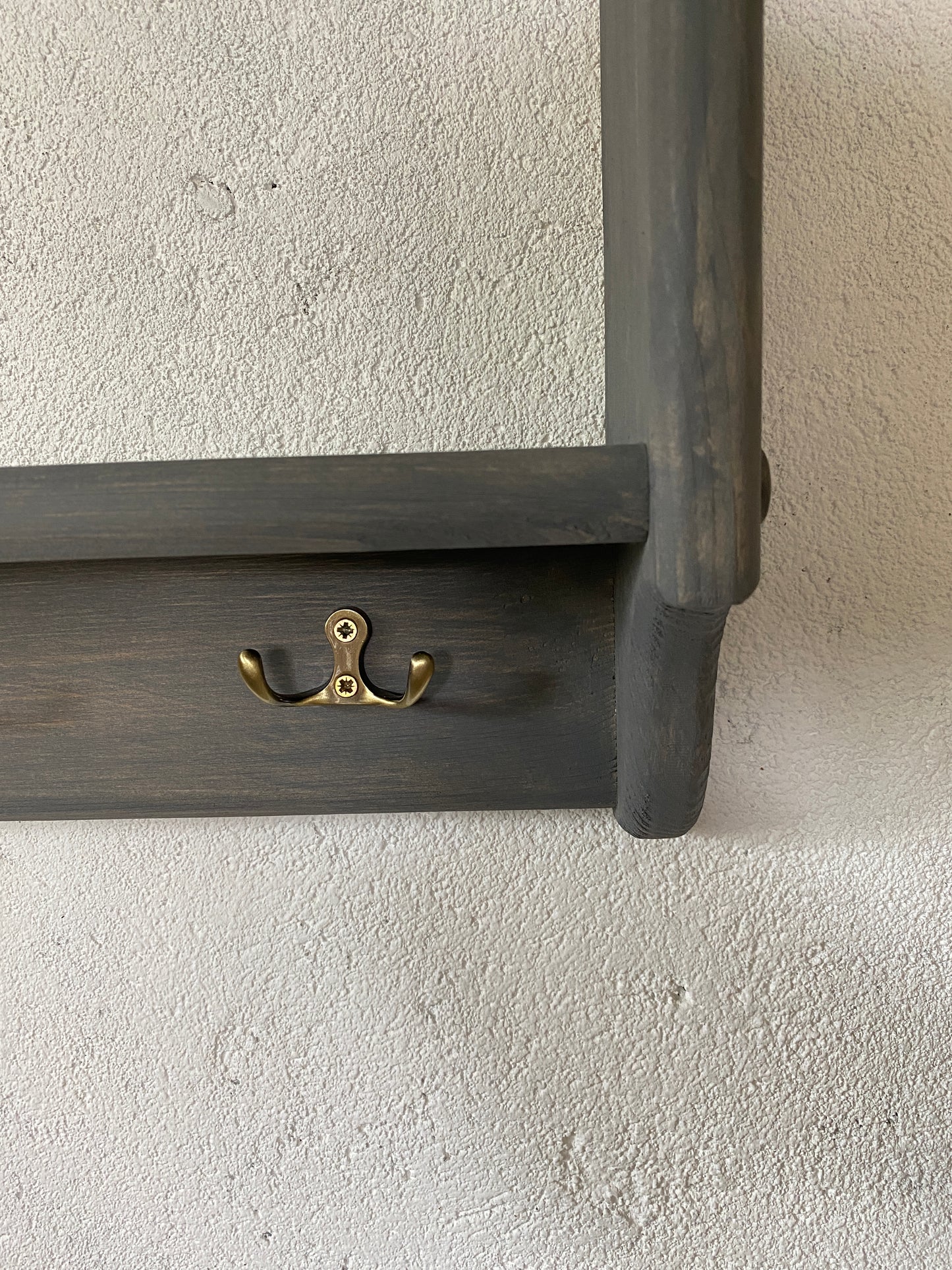 s19 Étagère simple sans dossier de style scandinave avec crochets