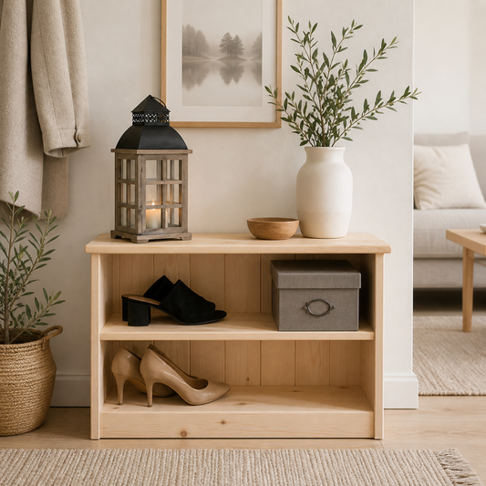 Pisa — Two-Tier Wooden Shoe Rack