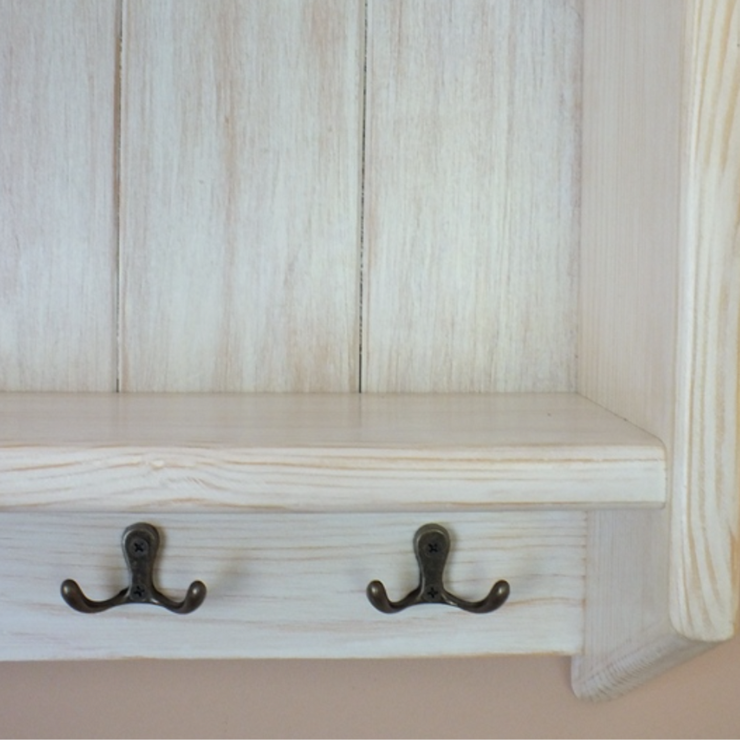 Clara — Wall Shelf with Hooks