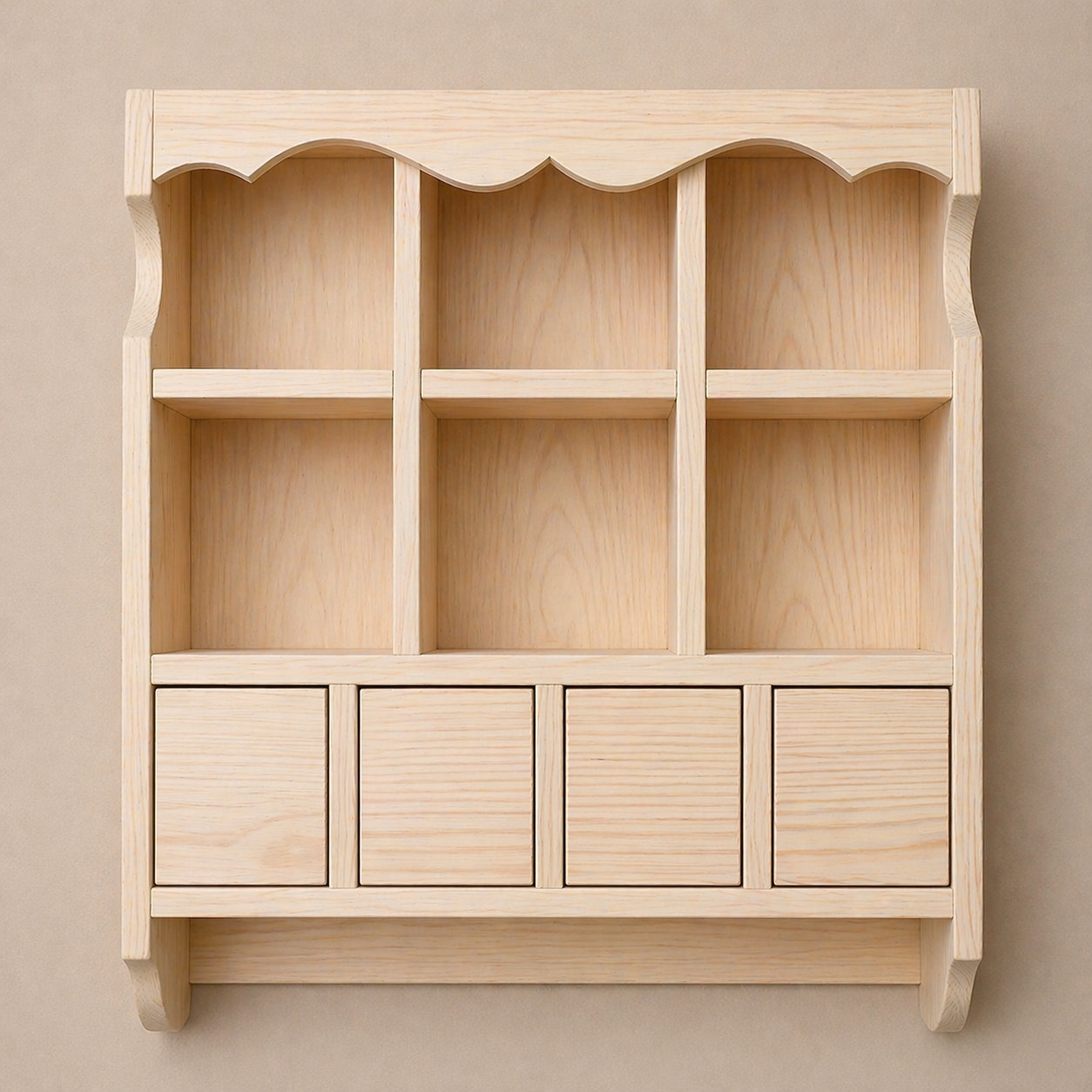 Giulia — Cottage Wall Cabinet with Drawers