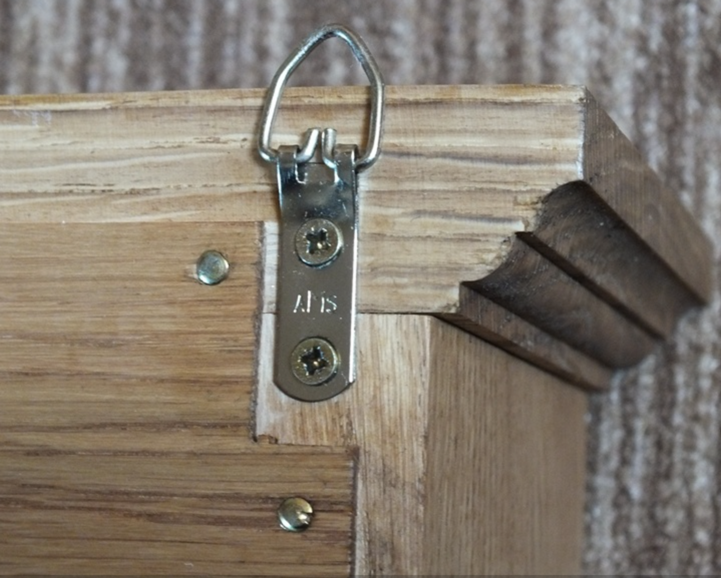 s78 Armoire de cuisine murale à suspendre pour tasse à thé/café en bois dur massif - chêne