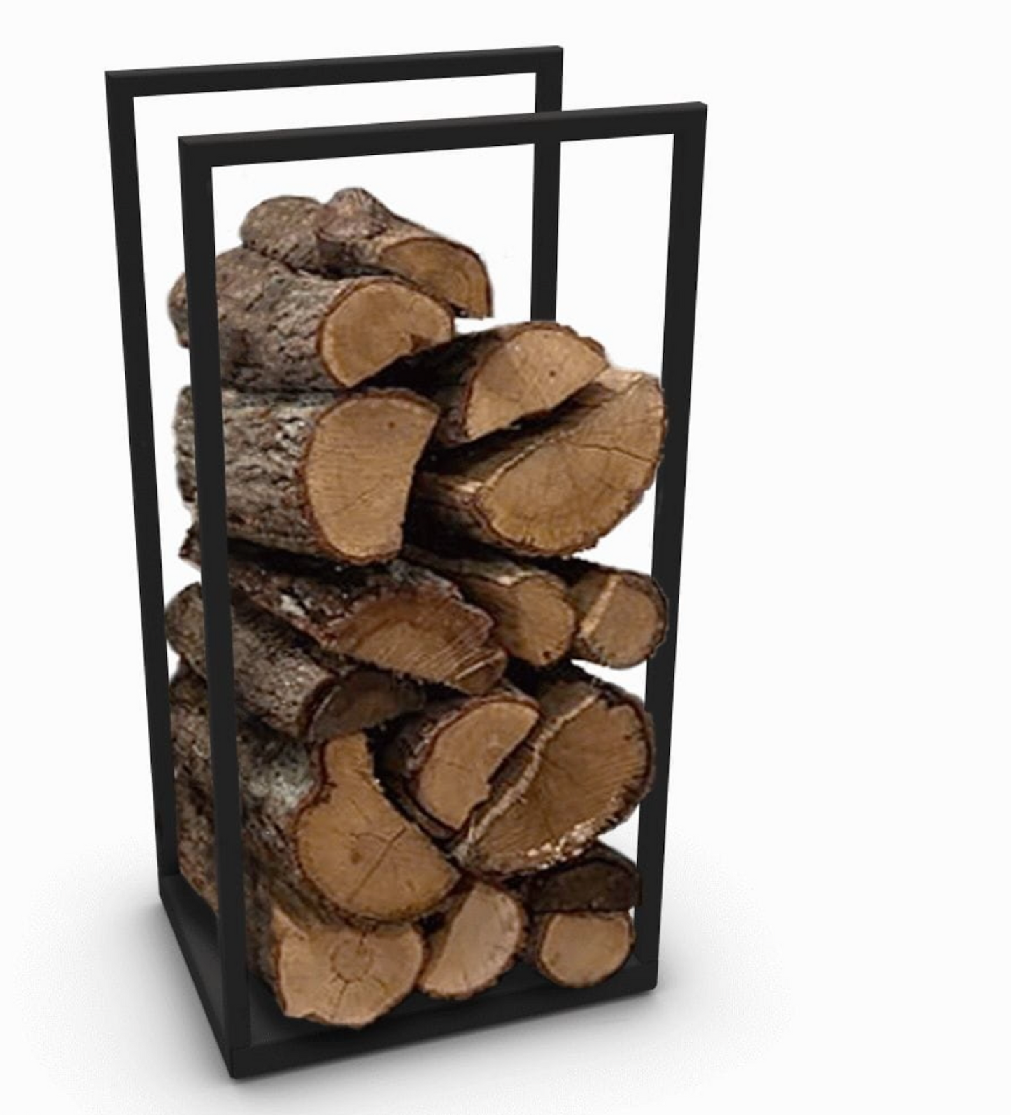 XL Medium modern minimalist steel tower log holder