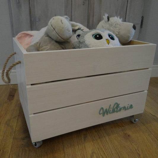 Wilma — Wooden Toy Box on Wheels